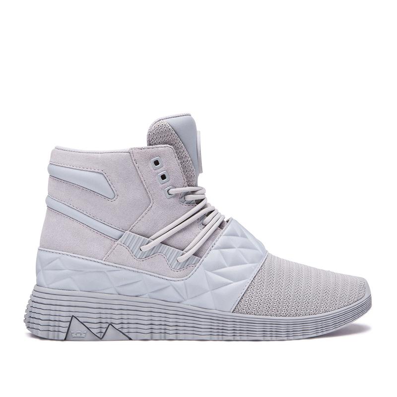 Zapatillas Altas Supra Argentina Hombre - JAGATI Gris (DZQVN-7589)